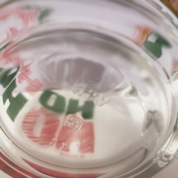 Disney Mickey Miuse Clear Ho Ho Ho Glass Vintage Anchor Hocking  Mug - Picture 7 of 10